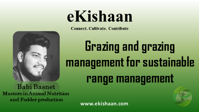 Grazing and grazing management for sustainable range management